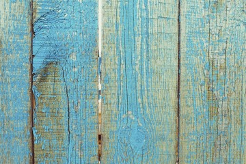 Fototapeta na wymiar Old wooden planks with cracked color paint texture. Perfect background for your concept or project.