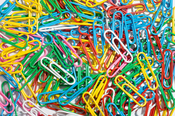 A stack of Colorful paper clip