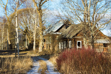 Russian village Paltsevo