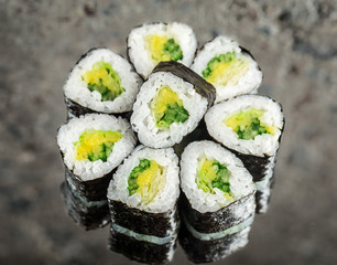 Mini roll with vegetables