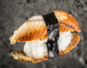 Nigiri sushi with eel