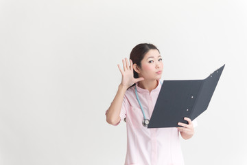 看護師・白バック