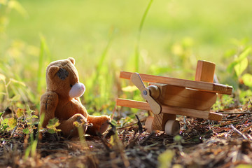 alone toy on the ground