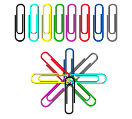 Colorful paper clip