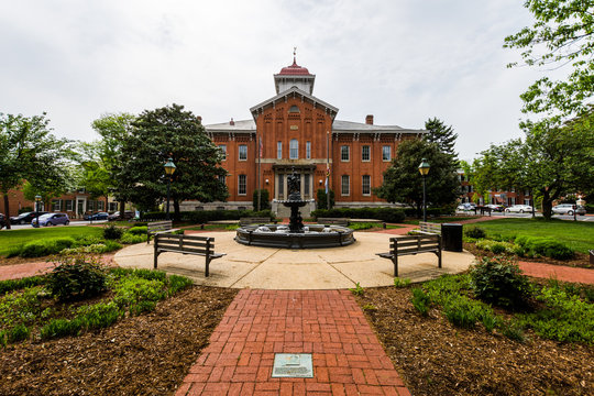 City Hall Court House In Downtown Historic Federick, Maryland