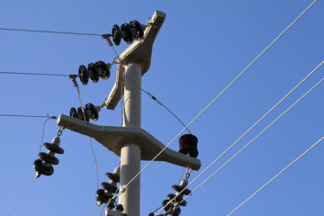 High Voltage Power Post Electric Poles