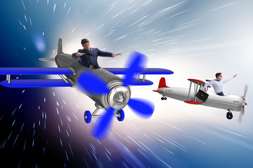 Businessman in economic crisis concept © Elnur