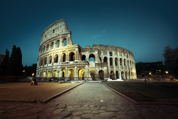 The Colosseum at night, Rome