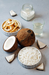 List of coconut dishes. Coconut chips; coconut water; coconut butter and coconut flakes