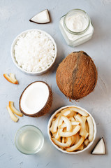 List of coconut dishes. Coconut chips; coconut water; coconut butter and coconut flakes