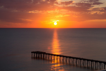 Fototapeta na wymiar Florida Sunset and Pier