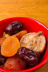 dried fruits on the saucer