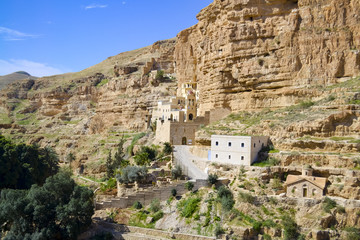 Fototapeta na wymiar Monastery of St. George, Judean dessert, Jerusalem