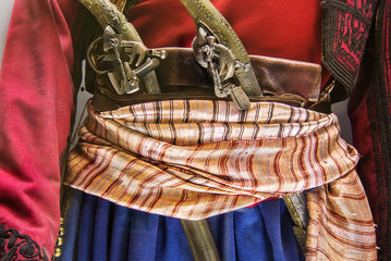 Firearms equipment and uniform of a 17th turkish soldier - Belgrade Military Museum