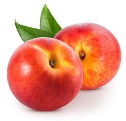 peach fruits isolated