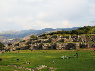 Fototapeta na wymiar Sacsayhuaman, Incas ruins in the peruvian Andes