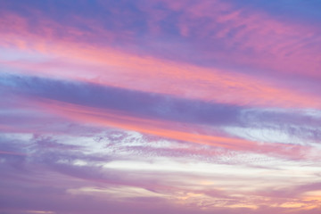 Naklejka na ściany i meble Purple Sunset Sky
