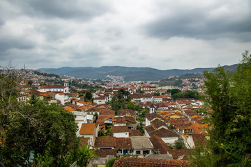 Aerial view of Mariana City - Minas Gerais, Brazil