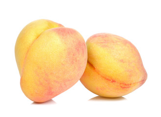 Peach isolated on the white background