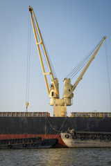 Crane on Cargo ship