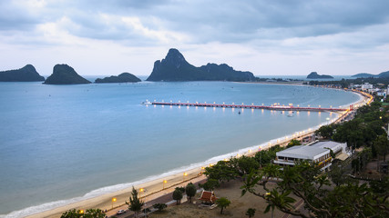 Obraz premium Sea view at khao chong krachok in Prachuap Khiri Khan Thailand