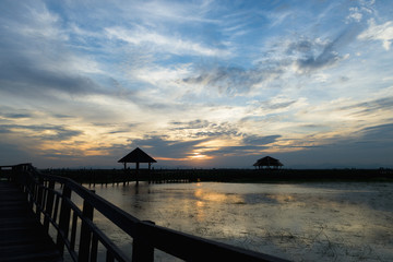 Prachuap Khiri Khan, Sunset At The Basin