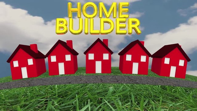 Home Builder Construction New Houses 3d Animation
