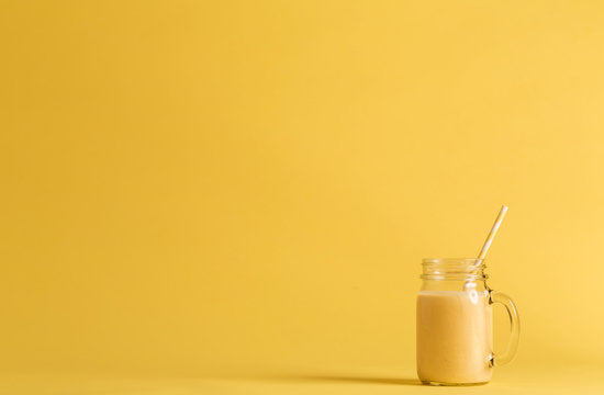 Smoothie In A Mason Jar