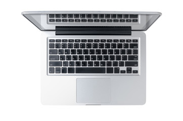 Obraz na płótnie Canvas modern laptop isolated on white background