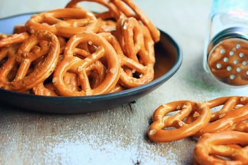 Salted pretzels