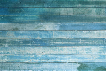 Vintage blue tone old wood texture wall
