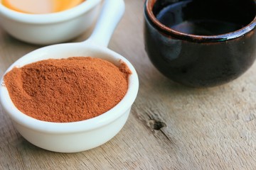 Cinnamon drink with honey