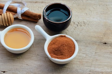 Cinnamon drink with honey