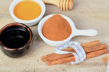 Cinnamon drink with honey