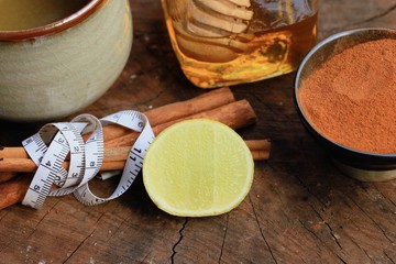 Cinnamon drink with honey