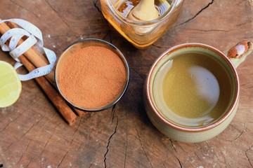 Cinnamon drink with honey