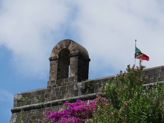 Bell Tower at Brimstone Hill Fortress, St. Kitts A tower with bell at the entrance to the Brimstone...