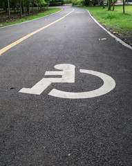 Obraz premium disabled lane