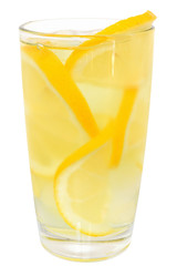 Lemonade with ice cubes