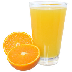 Orange juice isolated
