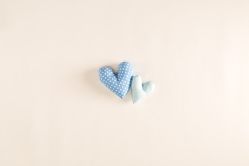 Handmade heart cushions