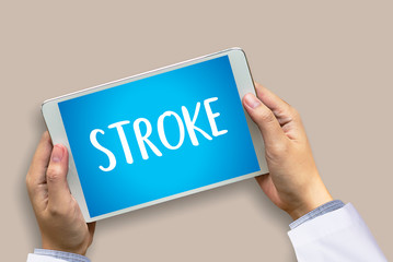 STROKE Medicine doctor hand working Professional