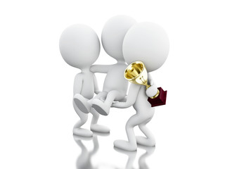 3d team work. Business concept.