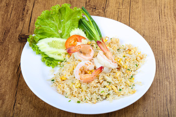 Fried rice with prawn