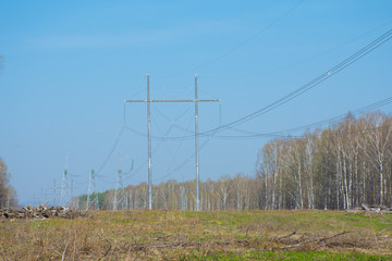 high-voltage transmission line