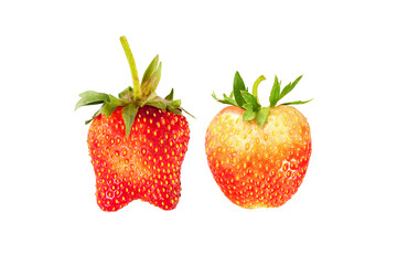 fresh strawberry isolated on white background