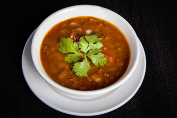 Frijoles charros soup