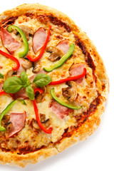 Pizza with mushrooms