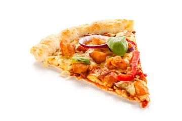 Pizza with chicken