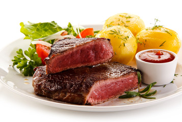 Grilled steak